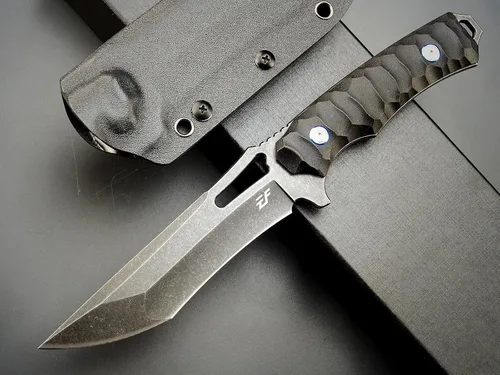 Miniatura 2 de Eafengrow EF132 Cuchillo de hoja fija, hoja de acero DC53, mango G10, cuchillos fijos EDC de espiga completa para trabajar, campamento, caza