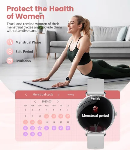 Miniatura 6 de LIGE Smart Watch for Women, 1.43" AMOLED Screen Smartwatch with Answer/Make Call for iOS/Android, Fitness Tracker with 120+ Sport Modes