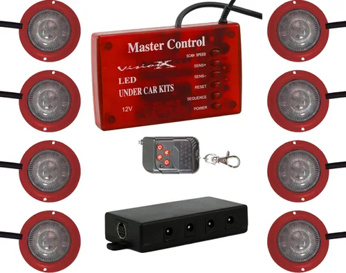 Miniatura 5 de Vision X Lighting HIL-STR - Kit de luces LED estroboscópicas y de roca rojas