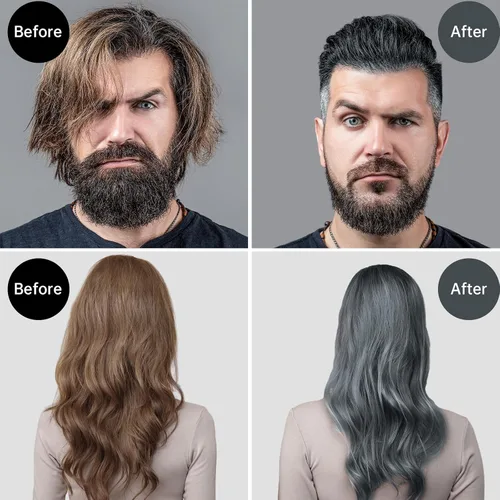 Miniatura 8 de Cera temporal de color negro para el cabello, aerosol de color de cera para cabello blanco, tinte de color naranja para cabello, arcilla de peinado