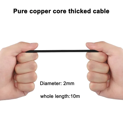 Miniatura 5 de MEIRYFA - Cable de cámara de visión trasera de 4 pines, cable de 4 pines macho a macho de 0.098 pulgadas, cable de extensión de espejo retrovisor