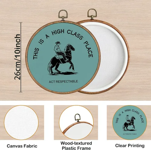Miniatura 7 de KSDUT Arte de Pared Occidental de Vaquero Ágata Verde - Arte de Pared Preppy Moderno del Suroeste en Lienzo con Marco Colgante, Arte de Pared