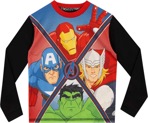 Miniatura 2 de Marvel Pijama de Iron Man Capitán América, Thor Hulk, Vengadores para niño