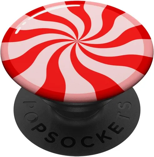 Miniatura 6 de PopSockets MagSafe PopGrip de caramelo de menta navideño para iPhone