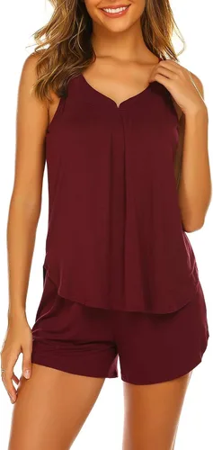 Miniatura 2 de Ekouaer conjunto de pijama para mujer con camiseta sin mangas y pantalones cortos