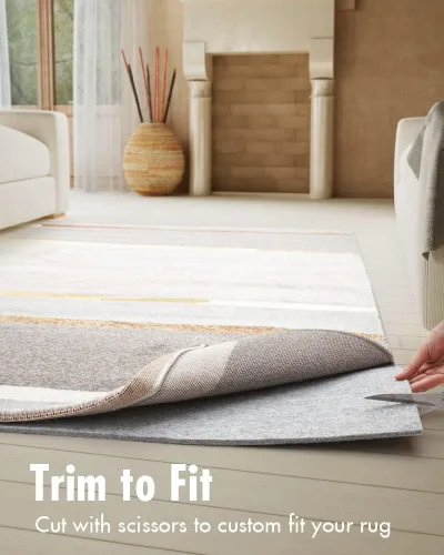 Miniatura 3 de Resare - Almohadilla antideslizante para alfombras de 2 x 4 pies 1/4" de fieltro extra grueso para alfombras de área y pisos de madera, almohadilla
