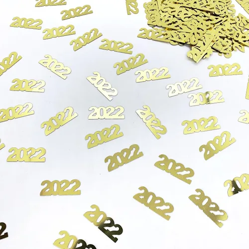 Miniatura 11 de Confeti Año 2022 Negro - Paquete al por menor #7220 QS0