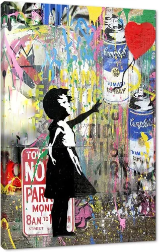 Miniatura 80 de Yatsen Bridge Arte Callejero Clásico Banksy Graffiti Arte de Pared Detrás de la Cortina Pósters Pinturas en Lienzo Imágenes de Graffiti Coloridas