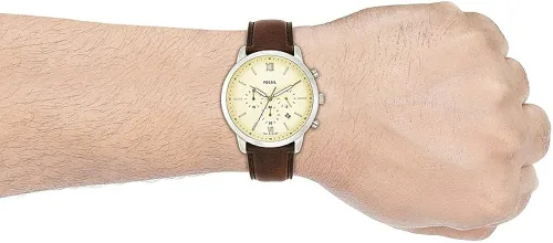 Miniatura 10 de Fossil Men's Neutra Stainless Steel and Leather Quartz Chronograph Watch