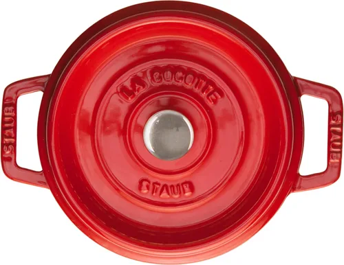 Miniatura 2 de STAUB - Asador/Cocotte de hierro fundido, redondo, 20 cm, 2.24 L, rojo cereza