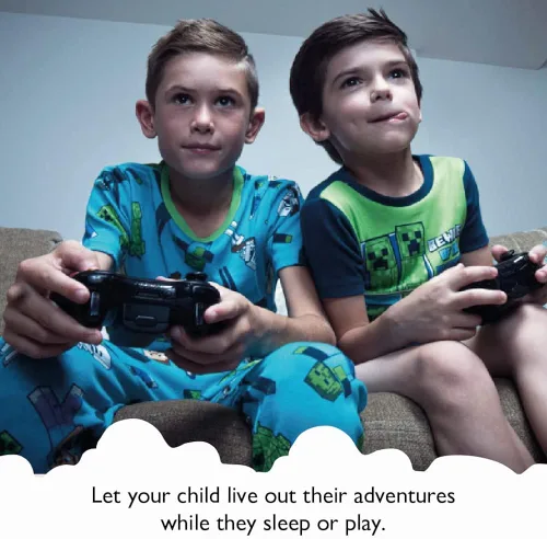 Miniatura 2 de Minecraft Conjunto de pijama de algodón para niños grandes Minería