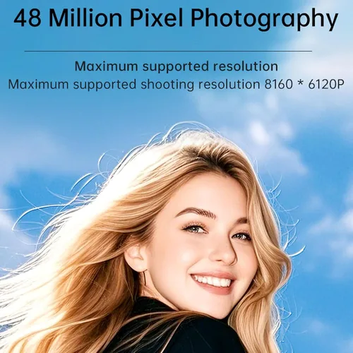 Miniatura 2 de Zyyini Cámara digital 4K para fotografía, cámara de vlogging HD de 48MP para con pantalla abatible de 3 pulgadas y 180 grados, zoom digital 18X