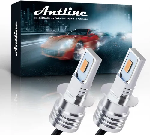 Miniatura 47 de Antline Bombilla LED H1 súper brillante, versión 3570 CSP-Chips LED antiniebla, repuesto DRL (paquete de 2)