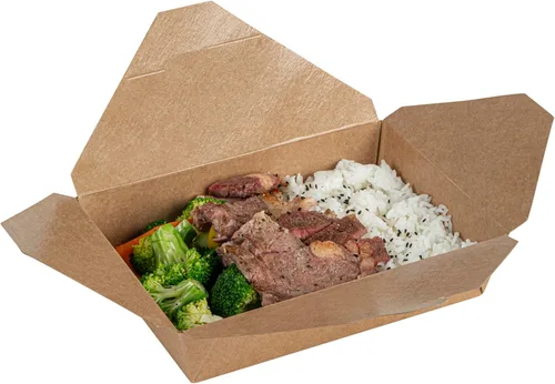 Miniatura 60 de Restaurantware Contenedor desechable para llevar, 30 oz / #1, negro