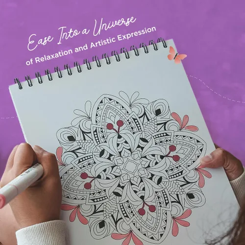 Miniatura 2 de Libro Para Colorear Mandala Para Adultos Con Papel Grueso De Calidad Artística, Tapas Duras Y Encuadernación En Espiral De ColorIt