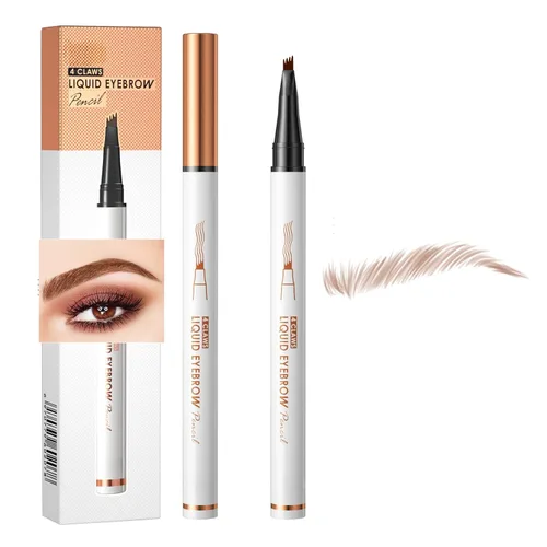Miniatura 11 de Yulinlon Q707 Lápiz de Cejas Preciso de 4 Puntas – Lápiz de Cejas Impermeable de Larga Duración para Cejas Naturales y Definidas – Fácil de Usar