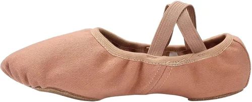 Miniatura 2 de Linodes Zapatos de baile para niñas, de lona elástica con suela dividida para mujer