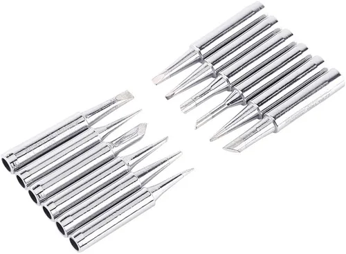 Miniatura 9 de 12 Uds 900M-T Serie Base de cobre Le/ad - Hierro galvanizado y puntas de hierro de soldadura reemplazables Set de estación de soldadura de baja