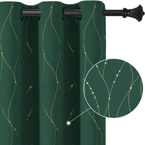 Miniatura 8 de BUHUA - Paneles de cortinas opacas para sala de estar, cortinas grises con aislamiento térmico, cortinas de ventana para dormitorio - 72 pulgadas