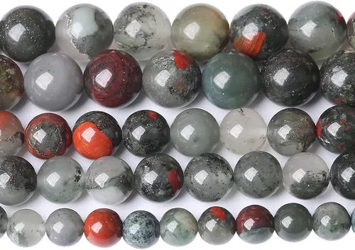 Miniatura 94 de Cuentas de jade verde chino natural, piedras preciosas, cuentas redondas sueltas para hacer joyas, pulsera DIY, collar, 8mm, 45 piezas, 15 pulgadas