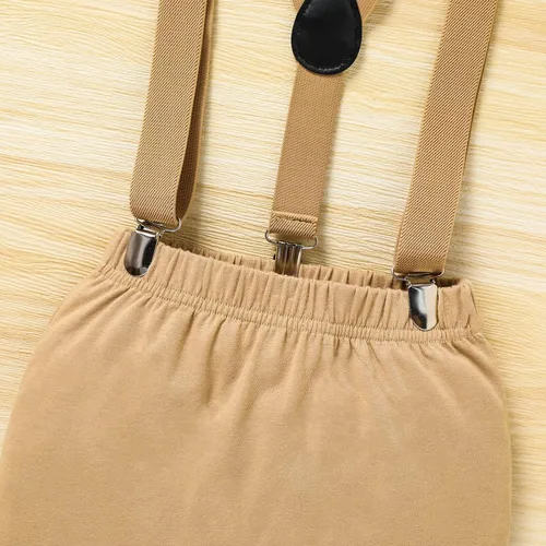 Miniatura 6 de GRNSHTS Ropa divertida de primer cumpleaños para bebé niño, mameluco con pajarita, mameluco para tartas