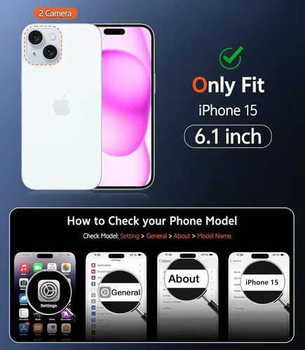 Miniatura 729 de FNTCASE Funda para iPhone 13 Pro-Max: Fundas magnéticas transparentes compatibles con Magsafe Slim anti amarillamiento protección contra caídas