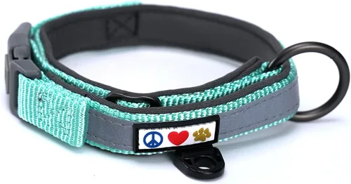 Miniatura 15 de Pawtitas Cuello ajustable reflectante para perro, Collar para perro acolchado, Negro
