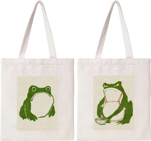 Miniatura 12 de Bolsa de lona de algodón para mujer, bolsa de regalo reutilizable, bolsa de hombro para compras, playa, bolsa de hombro