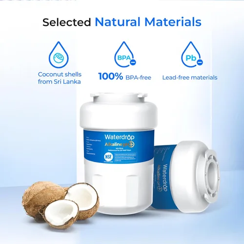 Miniatura 7 de Waterdrop Alkaline WD-F13 Reemplazo para GE® MWF®, SmartWater® MWFP, MWFINT, MWFA, GWF, HDX FMG-1, GSE25GSHECSS, WFC1201, RWF1060, Mejora pH Filtro