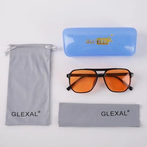 Miniatura 7 de Lentes de bloqueo de luz azul, lentes de juego, tinte ámbar naranja, alivio de la fatiga ocular, para juegos, sueño, fatiga ocular, ultraligeros