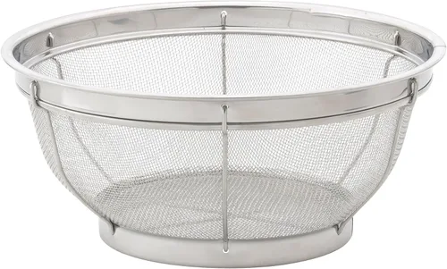 Miniatura 7 de HIC Kitchen Colador perforado con asas, acero inoxidable 18/8, 7.5 pulgadas