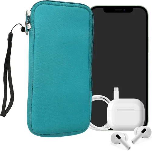 Miniatura 90 de kwmobile Funda universal para teléfono tamaño XS - 3,5/4 pulgadas - Funda de neopreno para teléfono inteligente con cremallera - Funda impermeable