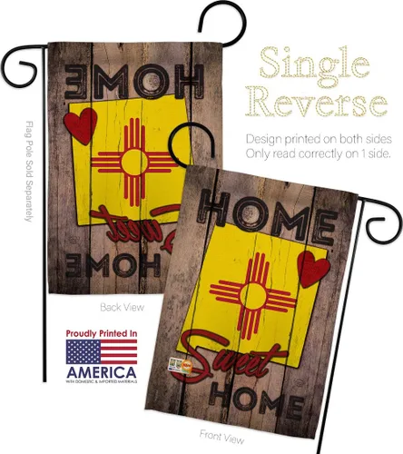 Miniatura 5 de Ornamento Collection Estados Nuevo México Home Sweet Garden House Banderas Set Regional Estados Unidos Territorios Americanos República País