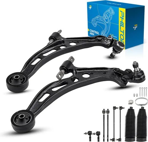 Miniatura 95 de PHILTOP Kit de suspensión delantera de 10 piezas, brazos de control inferiores con juntas de bola, eslabones de extremo de barra estabilizadora