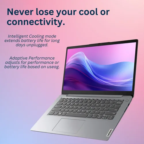 Miniatura 5 de Lenovo IdeaPad 1 - Computadora portátil, pantalla HD de 14", Intel Celeron N4020, 4 GB de RAM, 128 GB eMMC, cámara web, Wi-Fi 6, Windwos 11 Home