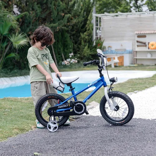 Miniatura 5 de Glerc Fantacy Kids Bike, 12-20 Inch Children Bicycle for 2-13 Years Old Boys Girls, Kids Bicycle with Water Bottle Holder & Headlight & Training Azul