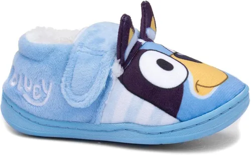 Miniatura 8 de Bluey Pantuflas para niños pequeños con correa de orejas 3D, zapatos de casa