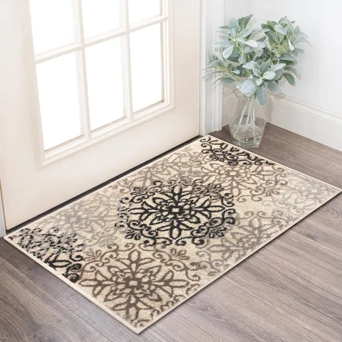 Miniatura 15 de SUPERIOR – Alfombra de área contemporánea de la colección Leigh - Alfombra moderna de 5/16 de pulgada (8 mm) de pelo con diseño de medallón floral