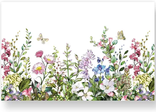 Miniatura 11 de JarThenaAMCS Paquete de 50 manteles individuales de papel de hojas azules de 11 x 17 pulgadas, manteles individuales desechables de hojas