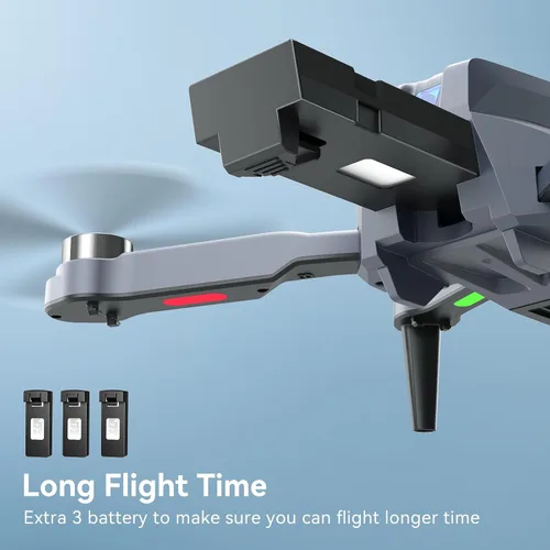 Miniatura 6 de Dron con cámara 1080P HD, Drones de motor sin escobillas con cámara para adultos, video WiFi en vivo, vuelo de punto de referencia, retorno de una