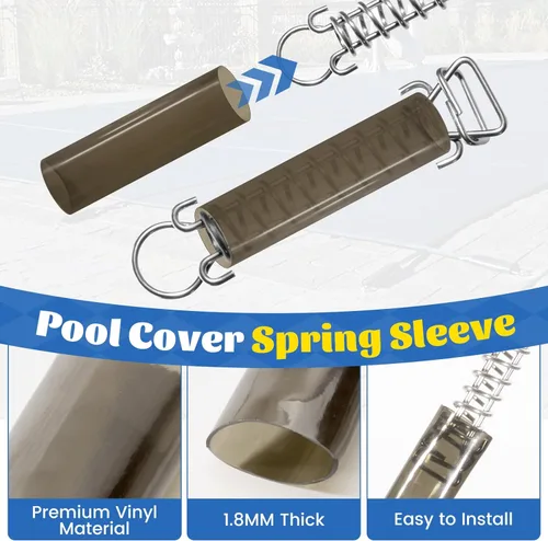 Miniatura 3 de 20 fundas para piscina, fundas de resorte, cubierta de resorte para piscina, cubierta de seguridad para piscina, resortes, fundas protectoras