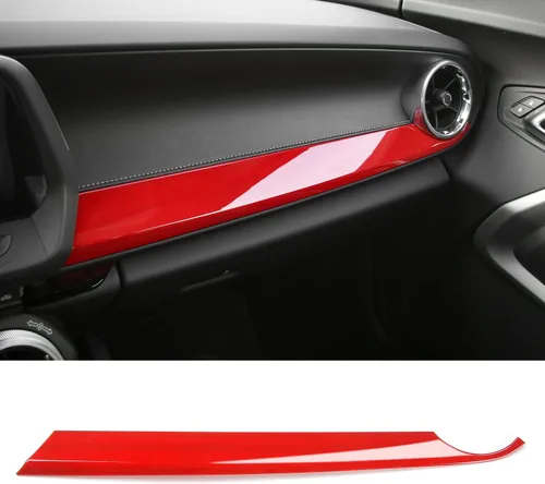 Miniatura 7 de Cubierta de panel frontal Co-Pilot de fibra de carbono para salpicadero, compatible con Chevrolet Camaro 2017-2024