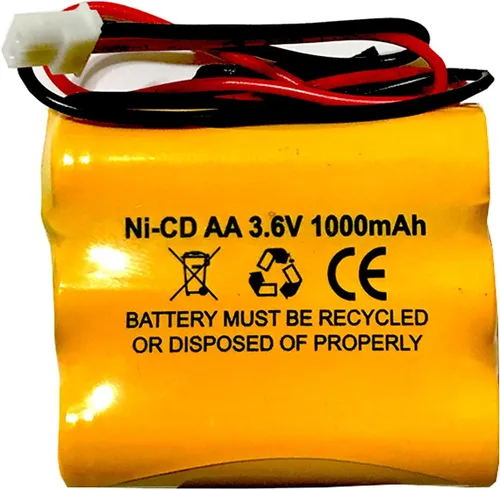 Saft B15CS03 Emergi-Lite C8 3.6v 1000mAh Ni-Cd Reemplazo de batería para emergencia y salida Luz Blanco Conector Ni-Mh Reemplazo de batería