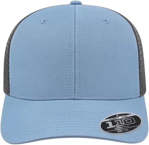 Miniatura 2 de Cap America i8502 Flexfit 110 Premium - Gorra de camionero de perfil medio con 6 paneles de malla trasera con protección UV y cierre ajustable