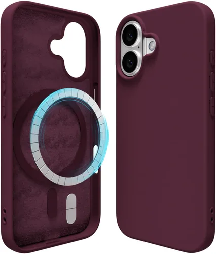 Miniatura 196 de oakxco Funda de silicona para iPhone 12 Pro Max, magnética, compatible con carga inalámbrica Magsafe, cubierta protectora de goma suave y delgada