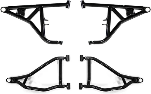 Miniatura 7 de SuperATV Brazos A superiores e inferiores de alta holgura compatibles con los modelos Polaris RZR XP 1000 y Turbo (ver ajuste), color negro