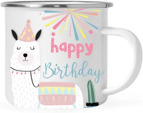 Miniatura 30 de Andaz Press Taza de café de acero inoxidable con temática de alpaca de 11 onzas, regalo de broma, colorido gráfico de llama bohemio, 1 paquete, taza