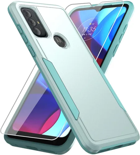 Miniatura 17 de Funda para Moto G Play 2023, con protector de pantalla [probada contra caídas de grado militar], funda protectora resistente robusta de servicio