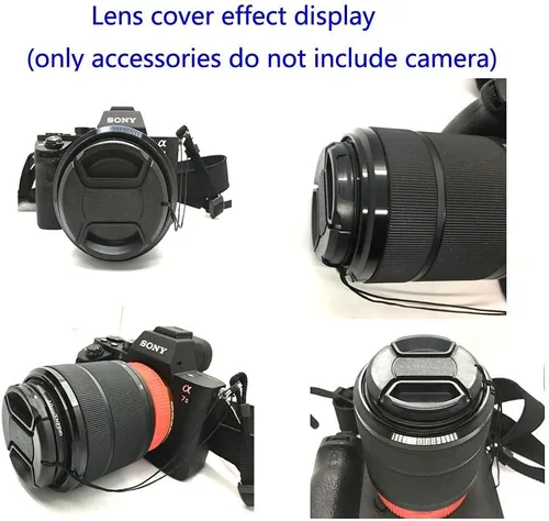 Miniatura 6 de [Paquete de 2] Tapa de lente a6300 para Sony A6400 A6300 A6100 A6000 con lente E-Mount 0.630-1.969 in, para lente Nikon 1 de 0.394-1.181 in