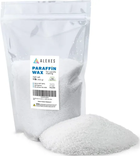 ALEXES Cera de parafina para hacer velas, cera granulada de 1 libra, cera para hacer velas para manualidades, cera de parafina para manualidades,